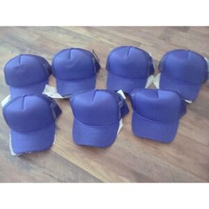 7 LOT BUNDLE BLANK SNAPBACK TRUCKER SNAPBACK  HAT CAP 00S Y2K VINTAGE DEADSTOCK